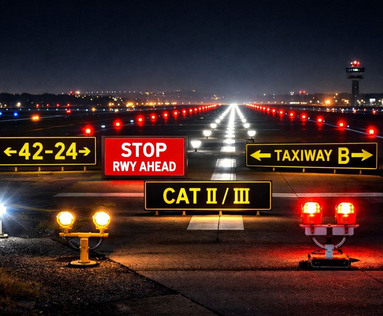 Placas de Sinalização Taxiway